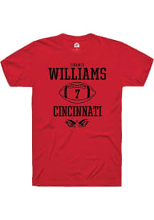 Chance Williams  Cincinnati Bearcats Red Rally NIL Sport Icon Short Sleeve T Shirt