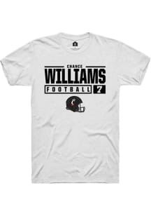 Chance Williams  Cincinnati Bearcats White Rally NIL Stacked Box Short Sleeve T Shirt