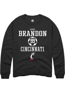 Amber Brandon  Rally Cincinnati Bearcats Mens  NIL Sport Icon Long Sleeve Crew Sweatshirt