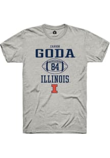 Carson Goda Ash Illinois Fighting Illini NIL Sport Icon Short Sleeve T Shirt