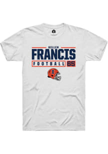 Kellen Francis White Illinois Fighting Illini NIL Stacked Box Short Sleeve T Shirt