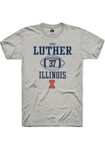 Sage Luther Ash Illinois Fighting Illini NIL Sport Icon Short Sleeve T Shirt