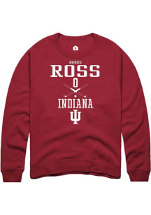 Brooke Ross Rally Mens Red Indiana Hoosiers NIL Sport Icon Crew Sweatshirt