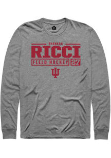 Theresa Ricci Rally Mens Graphite Indiana Hoosiers NIL Stacked Box Tee