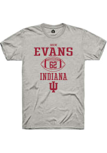 Drew Evans Ash Indiana Hoosiers NIL Sport Icon Short Sleeve T Shirt