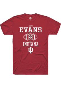 Drew Evans Red Indiana Hoosiers NIL Sport Icon Short Sleeve T Shirt