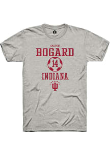 Easton Bogard Ash Indiana Hoosiers NIL Sport Icon Short Sleeve T Shirt