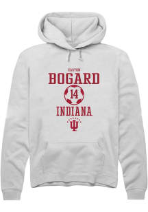 Easton Bogard Rally Mens White Indiana Hoosiers NIL Sport Icon Hooded Sweatshirt