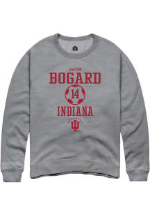 Easton Bogard Rally Mens Graphite Indiana Hoosiers NIL Sport Icon Crew Sweatshirt