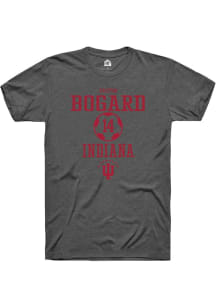 Easton Bogard Dark Grey Indiana Hoosiers NIL Sport Icon Short Sleeve T Shirt