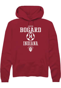 Easton Bogard Rally Mens Red Indiana Hoosiers NIL Sport Icon Hooded Sweatshirt