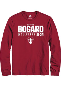 Easton Bogard Rally Mens Red Indiana Hoosiers NIL Stacked Box Tee