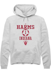 JT Harms Rally Mens White Indiana Hoosiers NIL Sport Icon Hooded Sweatshirt