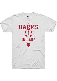 JT Harms White Indiana Hoosiers NIL Sport Icon Short Sleeve T Shirt