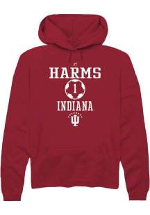 JT Harms Rally Mens Red Indiana Hoosiers NIL Sport Icon Hooded Sweatshirt