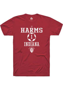 JT Harms Red Indiana Hoosiers NIL Sport Icon Short Sleeve T Shirt