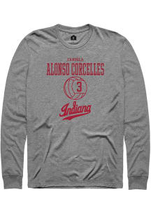 Candela Alonso Corcelles Rally Mens Graphite Indiana Hoosiers NIL Sport Icon Tee
