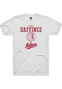 kenzie daffinee White Indiana Hoosiers NIL Sport Icon Short Sleeve T Shirt