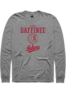 kenzie daffinee Rally Mens Graphite Indiana Hoosiers NIL Sport Icon Tee