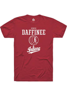 kenzie daffinee Red Indiana Hoosiers NIL Sport Icon Short Sleeve T Shirt