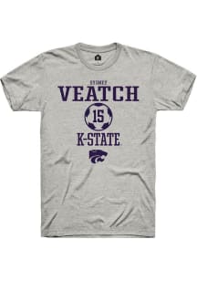 Sydney Veatch Ash K-State Wildcats NIL Sport Icon Short Sleeve T Shirt