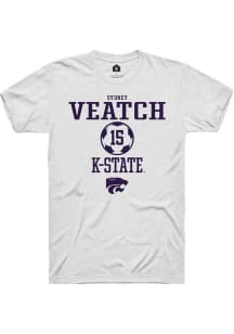 Sydney Veatch White K-State Wildcats NIL Sport Icon Short Sleeve T Shirt