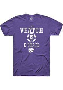 Sydney Veatch Purple K-State Wildcats NIL Sport Icon Short Sleeve T Shirt