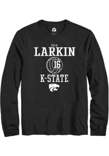 Ella  Larkin Rally Mens Black K-State Wildcats NIL Sport Icon Tee