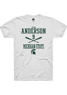 Jacob Anderson White Michigan State Spartans NIL Sport Icon Short Sleeve T Shirt