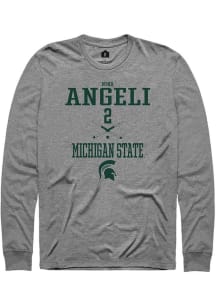 Nina Angeli Rally Mens Graphite Michigan State Spartans NIL Sport Icon Tee