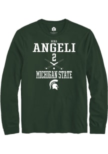 Nina Angeli Rally Mens Green Michigan State Spartans NIL Sport Icon Tee