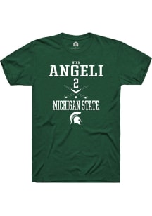 Nina Angeli Green Michigan State Spartans NIL Sport Icon Short Sleeve T Shirt