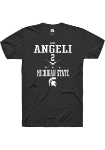 Nina Angeli Black Michigan State Spartans NIL Sport Icon Short Sleeve T Shirt