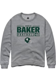 Charlie Baker  Rally Michigan State Spartans Mens Graphite NIL Stacked Box Long Sleeve Crew Sweats..