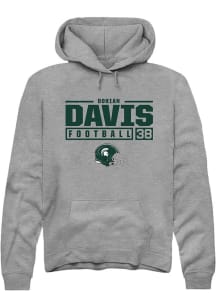 Dorian Davis Rally Mens Graphite Michigan State Spartans NIL Stacked Box Hooded Sweatshirt