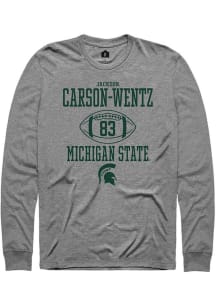 Jackson Carson-Wentz Rally Mens Graphite Michigan State Spartans NIL Sport Icon Tee