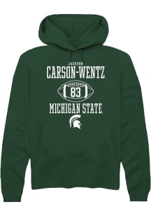 Jackson Carson-Wentz Rally Mens Green Michigan State Spartans NIL Sport Icon Hooded Sweatshirt