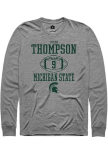 Jalen Thompson Rally Mens Graphite Michigan State Spartans NIL Sport Icon Tee