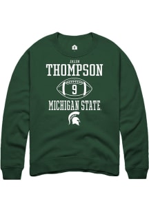 Jalen Thompson Rally Mens Green Michigan State Spartans NIL Sport Icon Crew Sweatshirt