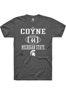 Jay Coyne Dark Grey Michigan State Spartans NIL Sport Icon Short Sleeve T Shirt