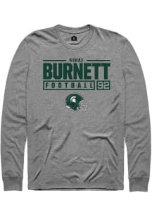 Kekai Burnett Rally Mens Graphite Michigan State Spartans NIL Stacked Box Tee