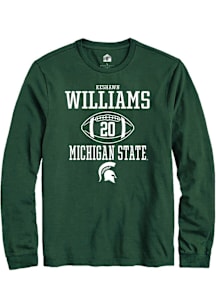 Keshawn Williams  Michigan State Spartans Green Rally NIL Sport Icon Long Sleeve T Shirt
