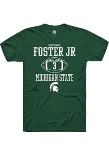 Montorie Foster, Jr Green Michigan State Spartans NIL Sport Icon Short Sleeve T Shirt
