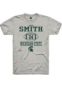 Shawn Smith Ash Michigan State Spartans NIL Sport Icon Short Sleeve T Shirt