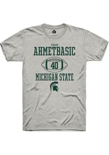 Tarik Ahmetbasic Ash Michigan State Spartans NIL Sport Icon Short Sleeve T Shirt