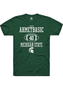 Tarik Ahmetbasic Green Michigan State Spartans NIL Sport Icon Short Sleeve T Shirt