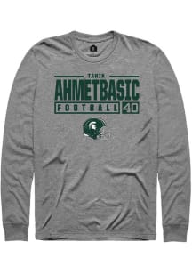 Tarik Ahmetbasic Rally Mens Graphite Michigan State Spartans NIL Stacked Box Tee