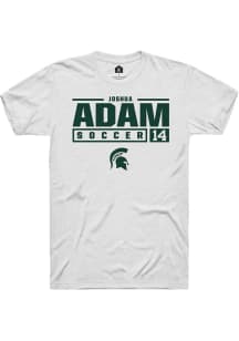 Joshua Adam White Michigan State Spartans NIL Stacked Box Short Sleeve T Shirt