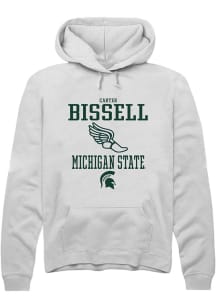 Carter Bissell Rally Mens White Michigan State Spartans NIL Sport Icon Hooded Sweatshirt