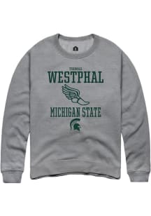 Thomas Westphal Rally Mens Graphite Michigan State Spartans NIL Sport Icon Crew Sweatshirt